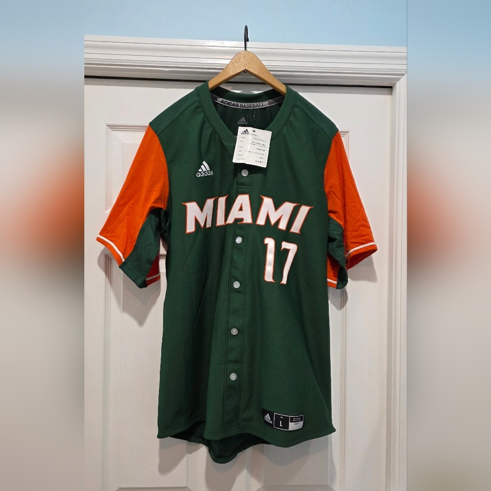Adidas Men's Large Designated Hitter's Jersey - Miami NWT